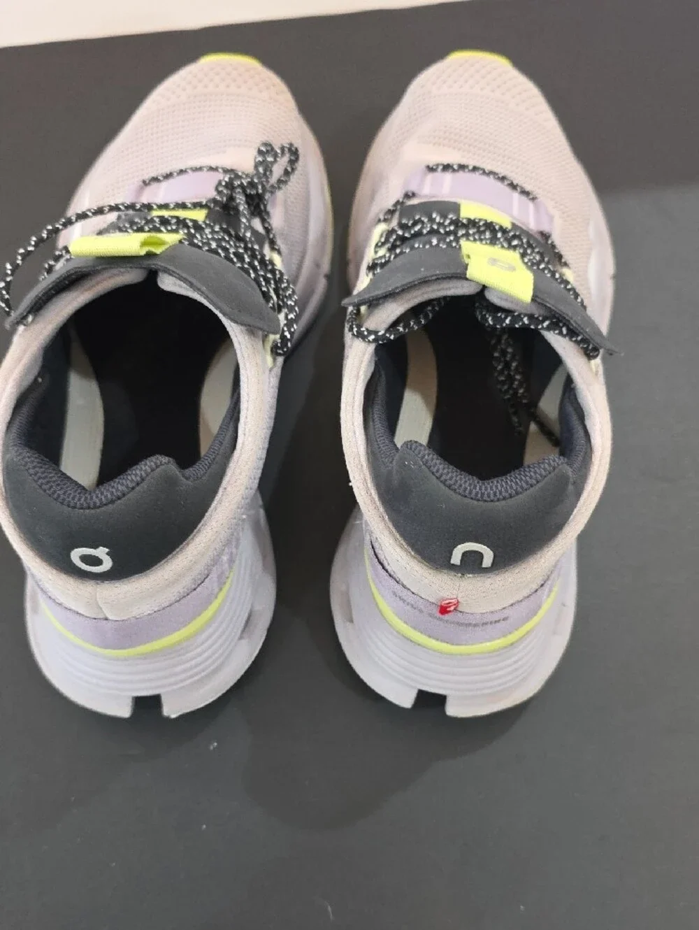 On Running CloudNova Women's Lavender + Neon Yellow Sneakers Size 8